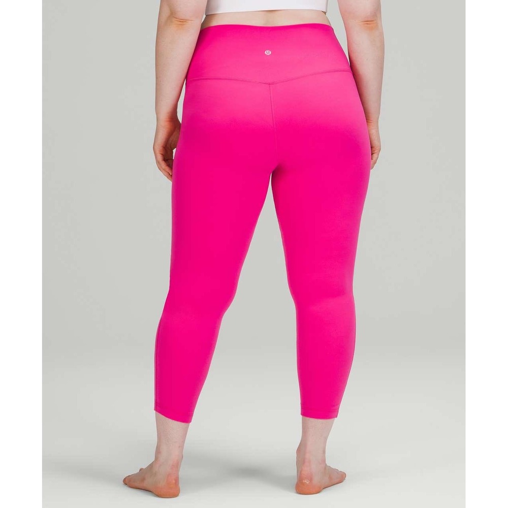Lululemon Align High-Rise Crop 23 Pink Nulu Leggings Size 6 W6BGLS